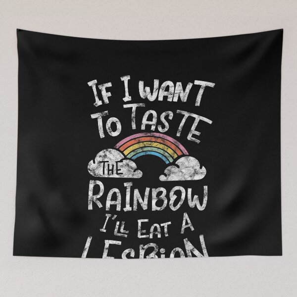 Item preview, LGBT Gay Pride Lesbian If I want to taste the rainbow   I'll eat a Lesbian grunge designed and sold by haselshirt.