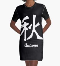 Chinesisch Autumn T-Shirt Kleid