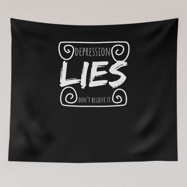 Item preview, Funny Depression Lies Mental Health Awareness Patient Shirt designed and sold by LookTwice.