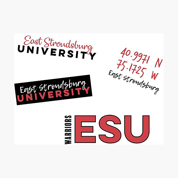 "East Stroudsburg University" Photographic Print for Sale by mlroos