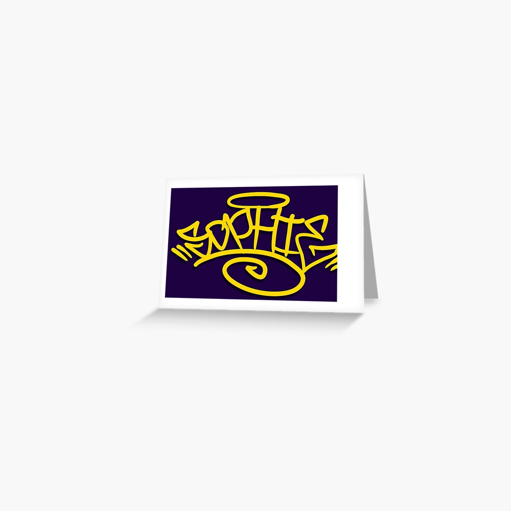 Sophie Graffiti Lettering Name Greeting Card By Namegraffiti Redbubble