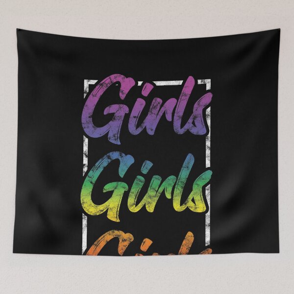 Item preview, LGBT Gay Pride Lesbian Girls Girls Girls grunge designed and sold by haselshirt.
