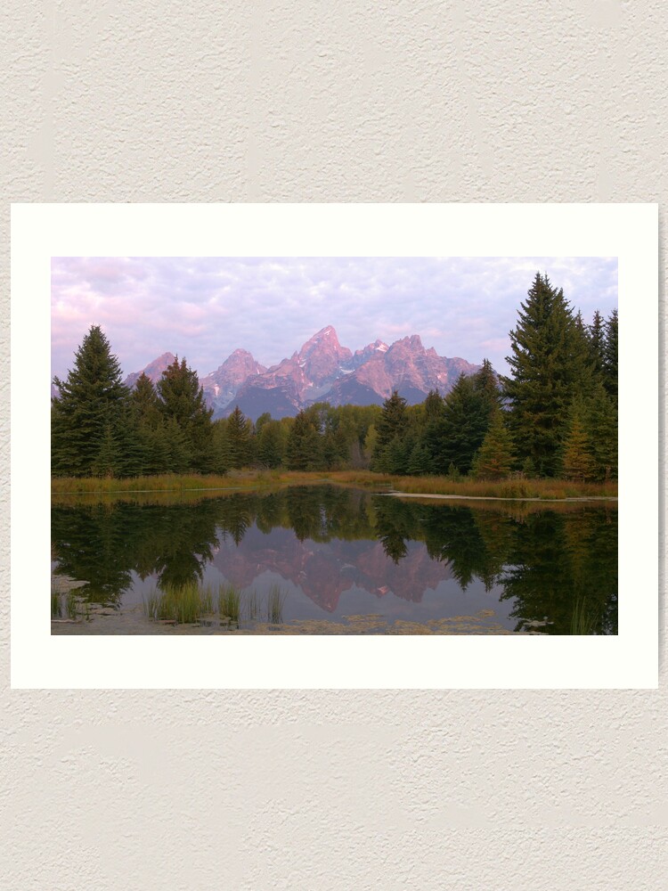 Alternate view of Grand Teton at Schwabacher's Landing Art Print