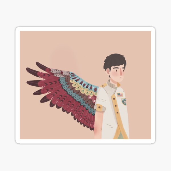 Sufjan Stevens with Wings Sticker