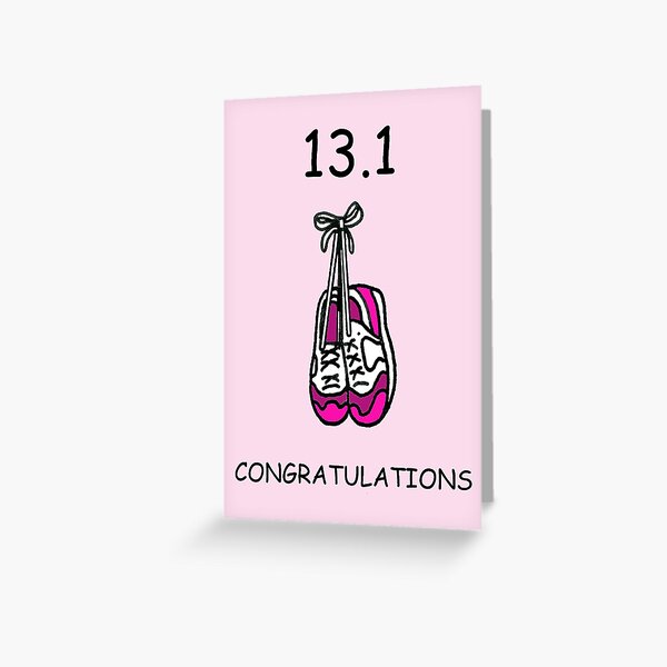 Item preview, Half Marathon Congratulations for Her designed and sold by KateTaylor.