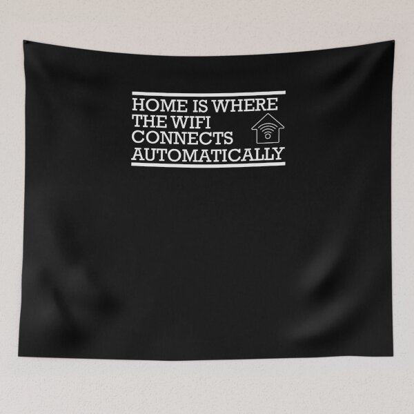 Item preview, Nerdy Home Where Wifi Connects Automatically Technology Tee designed and sold by LookTwice.