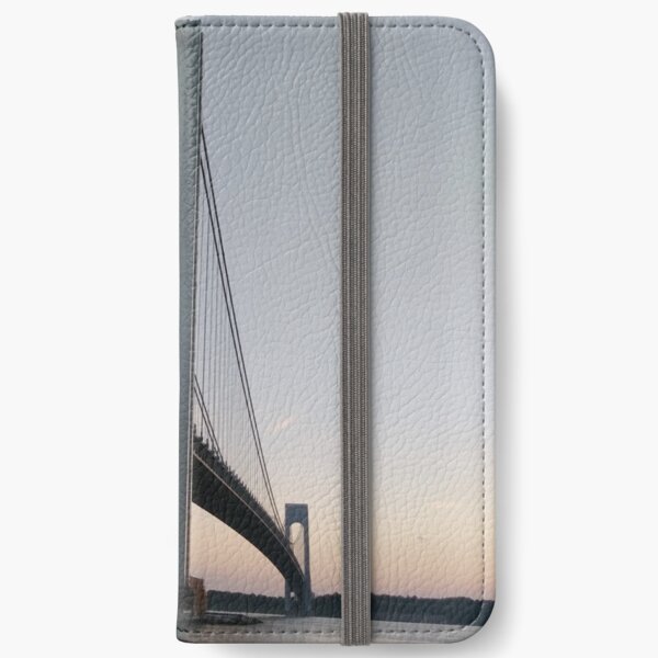 New York, New York City, Brooklyn, #NewYork, #NewYorkCity, #Brooklyn, Verrazano-Narrows Bridge, #VerrazanoNarrowsBridge, #VerrazanoBridge, #bridge, #Verrazano, #Narrows, Verrazano-Narrows Bridge iPhone Wallet
