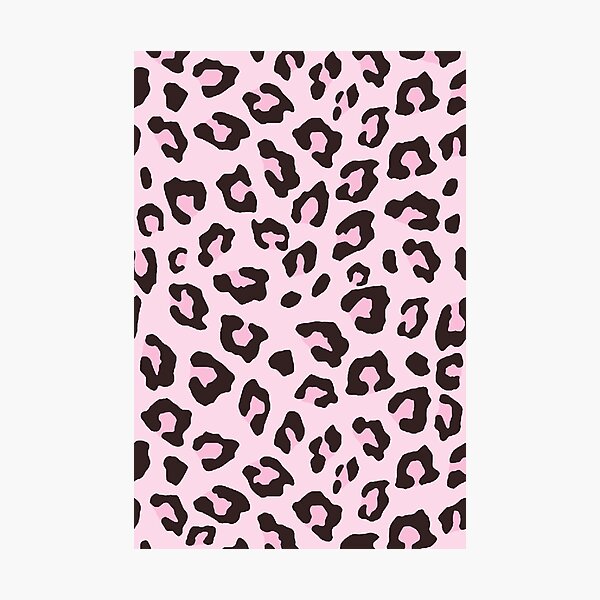 Pink Leopard Print  Photographic Print for Sale by