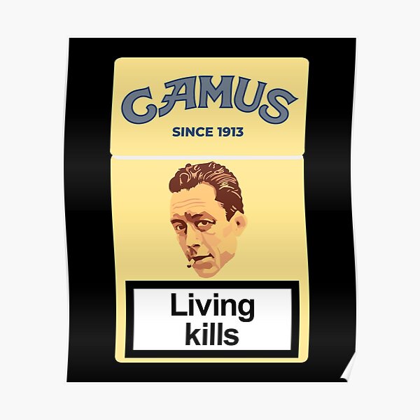 Le philosophe Albert Camus Poster