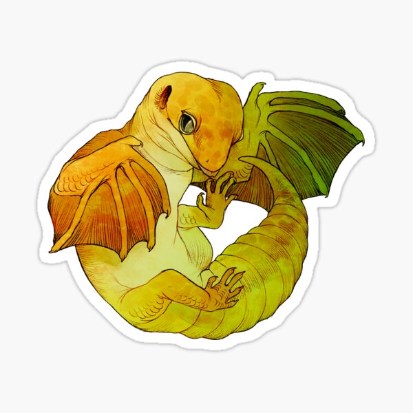 Wyvern Gecko Sticker