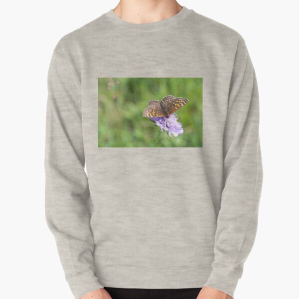 Fritillary enjoying the nectar Pullover Sweatshirt