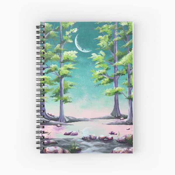 By Mystical Moonlight Spiral Notebook