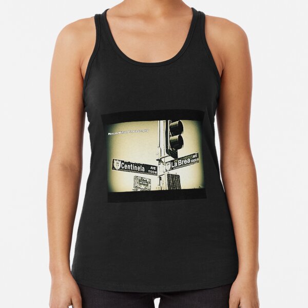 Centinela & La Brea, Inglewood, CA by Mistah Wilson Photography Racerback Tank Top