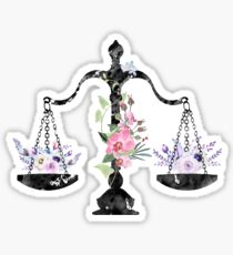Scales of Justice Art Sticker