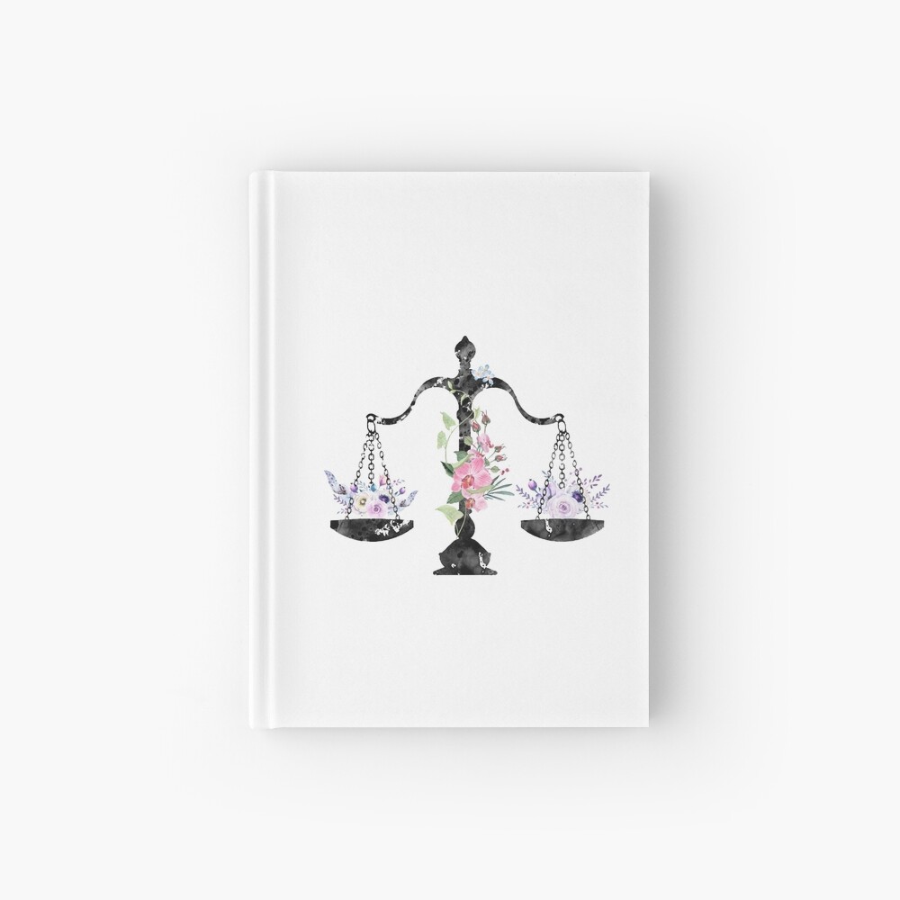 Scales of Justice Art Hardcover Journal