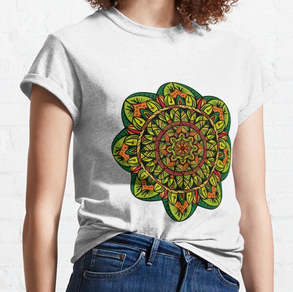 Tropical Jungle Mandala Camiseta clásica