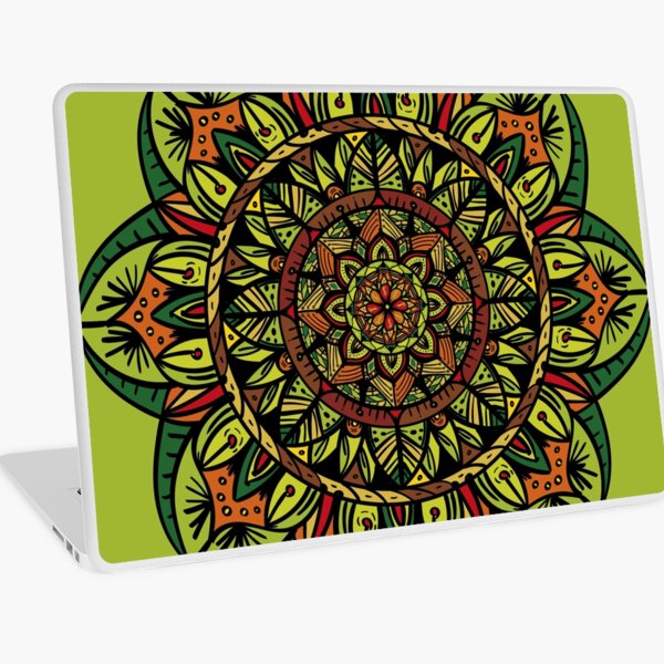 Tropical Jungle Mandala Laptop Skin