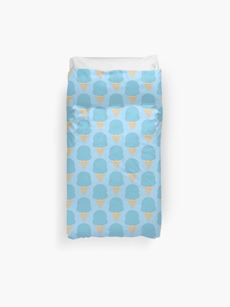 Blue Ice Cream Cone Duvet Cover By Rocket To Pluto Redbubble