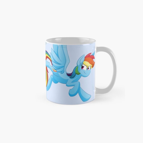 Cloud Busting Rainbow Dash No Background Classic Mug