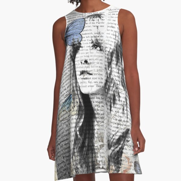 Stevie Nicks Vintage Print A-Line Dress