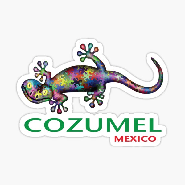Cozumel Gecko Sticker