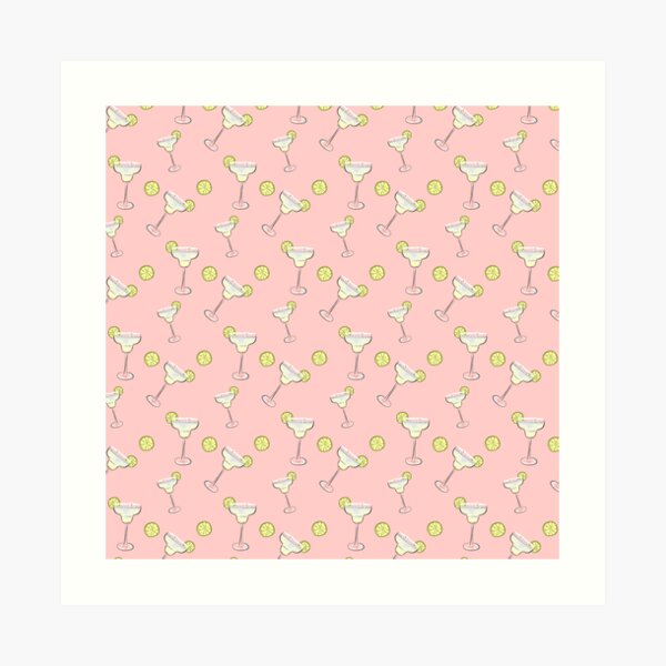 Cocktail pink Art Print