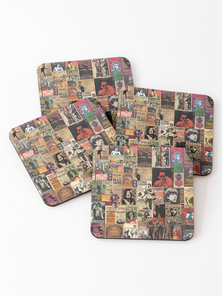 Thumbnail 1 of 5, Coasters (Set of 4), Rock n' roll stories designed and sold by Tefta.