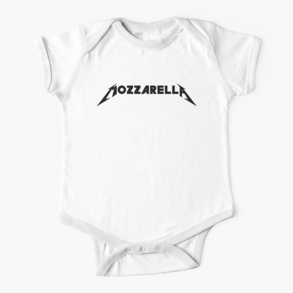 Metallica Mozzarella Short Sleeve Baby One-Piece