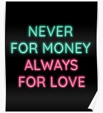 Talking Heads - Always For Love - Neon Poster