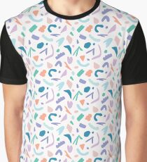 Abstract Cut Out Shapes Graphic T-Shirt