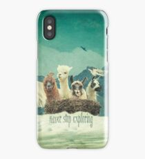 Never Stop Exploring The Snow iPhone Case