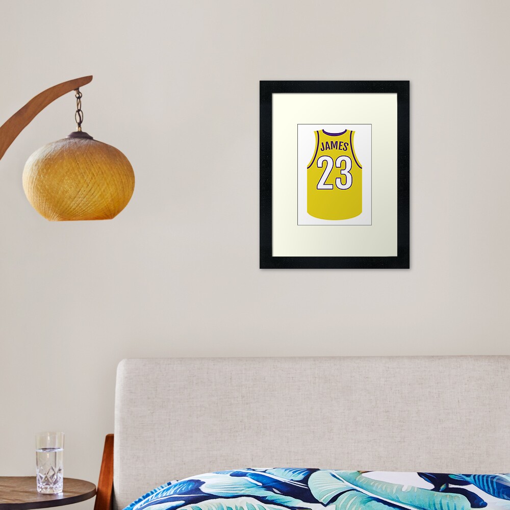 Lebron James Lakers Jersey Canvas Print for Sale by jonkiwi