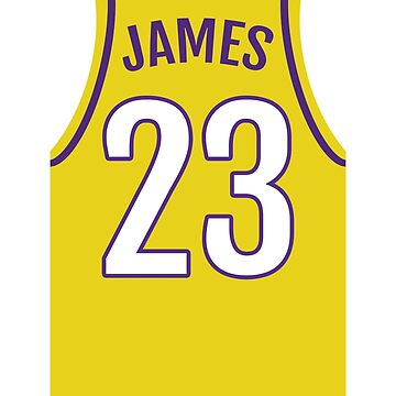 Lebron James Lakers Jersey Canvas Print for Sale by jonkiwi