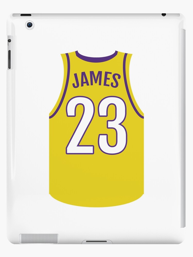 Lebron James Lakers Jersey iPad Case & Skin for Sale by jonkiwi