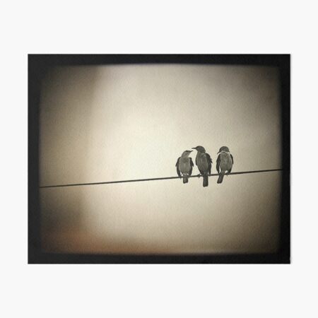 Three Little Birds Art Board Print