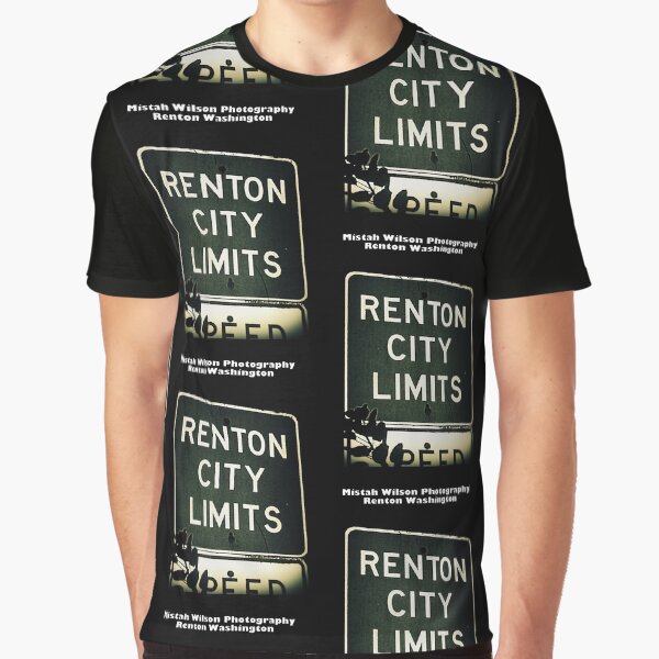 Renton City Limits, Renton, Washington by Mistah Wilson Graphic T-Shirt