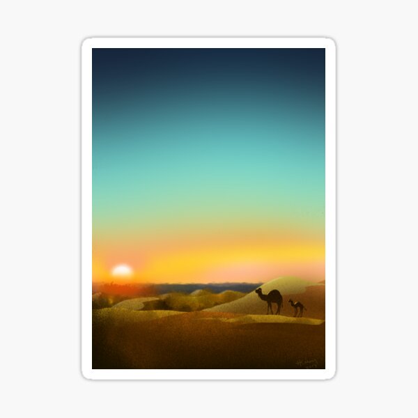 Sahara Sunset Sticker
