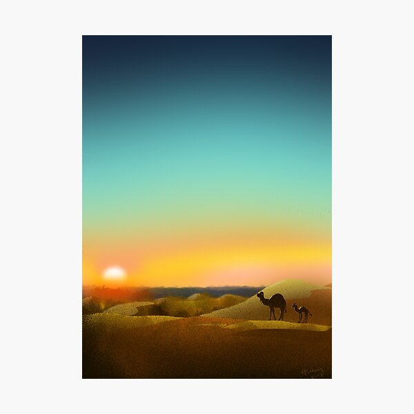 Sahara Sunset Photographic Print