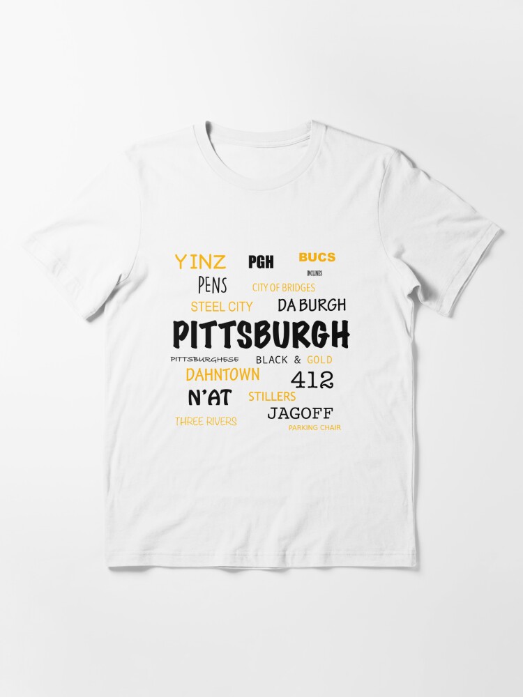 Pittsburgh Vs All Yinz with Gold Lettering - Unisex T-shirt, 412, PGH,  Steel City, Pittsburgher