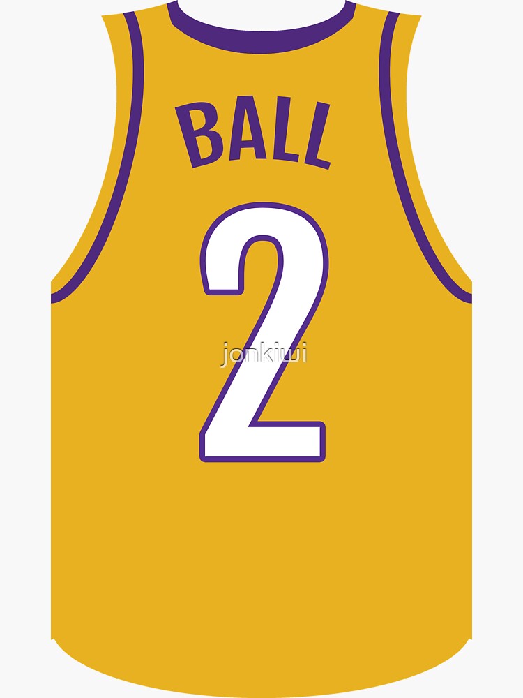 Lonzo Ball Los Angeles Lakers Nike Preschool Signature Name & Number T-Shirt  - Yellow