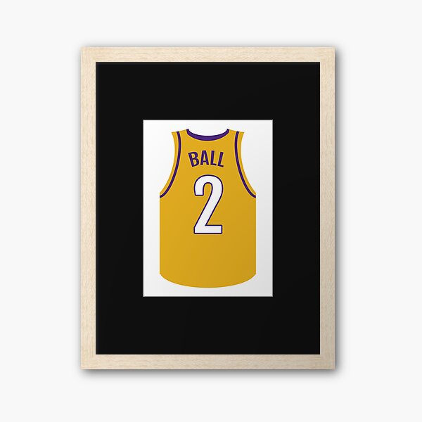 Lonzo Ball Jersey LA Lakers Framed Art Print for Sale by jonkiwi