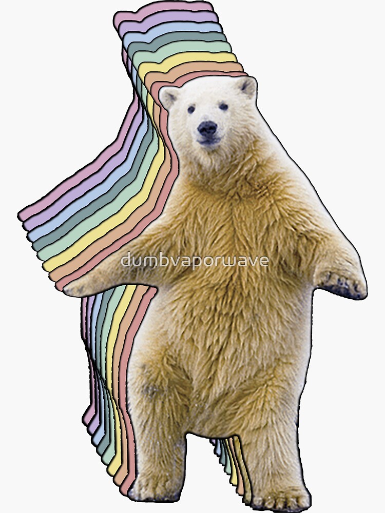 the absolute COOLEST polar bear of ALL TIME Sticker for Sale by