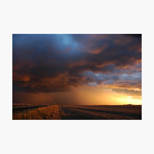 Dalby Sunset Storm Photographic Print