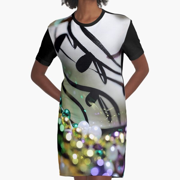 Mardi Gras I Graphic T-Shirt Dress