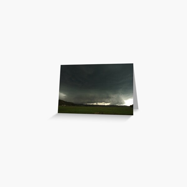 Massive Hailstorm approaches Lismore Greeting Card