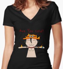 Ace- Are You Cold? Women's Fitted V-Neck T-Shirt
