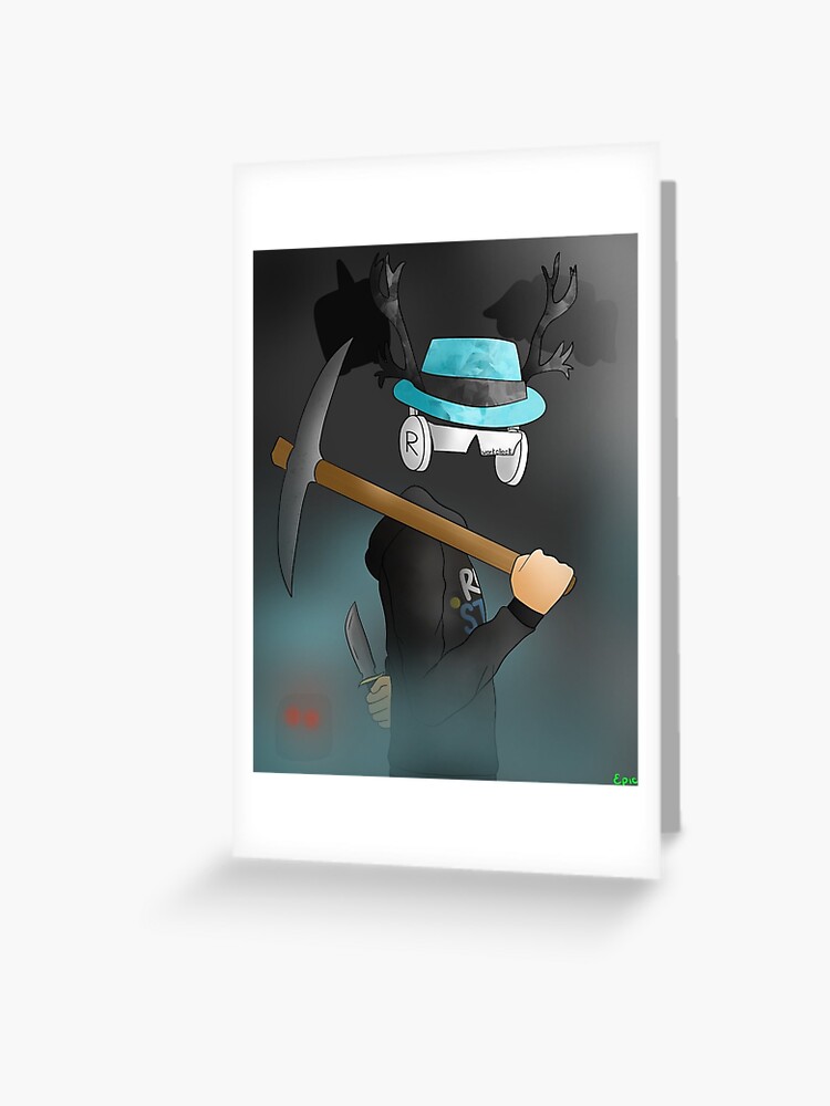 Isaac Roblox Greeting Card By Anal Lover Redbubble