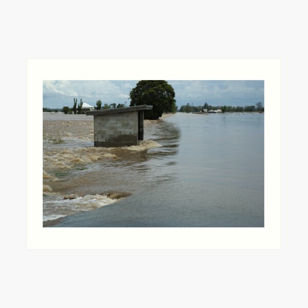 Richmond River Floods between Casino and Lismore Art Print