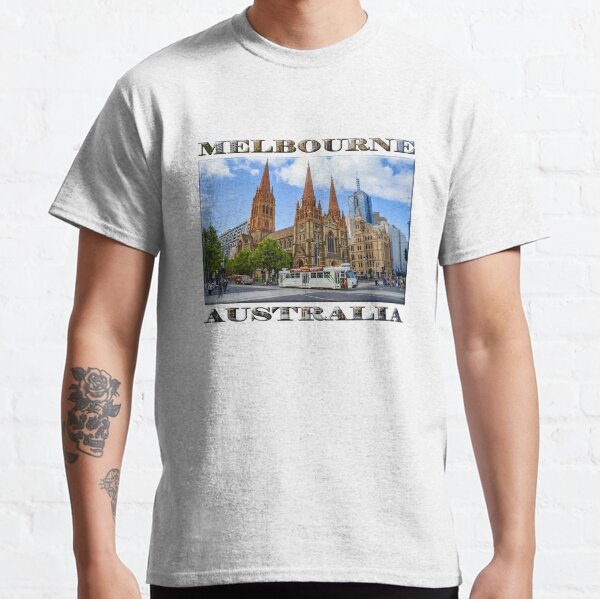 Downtown Melbourne (poster on white) Classic T-Shirt