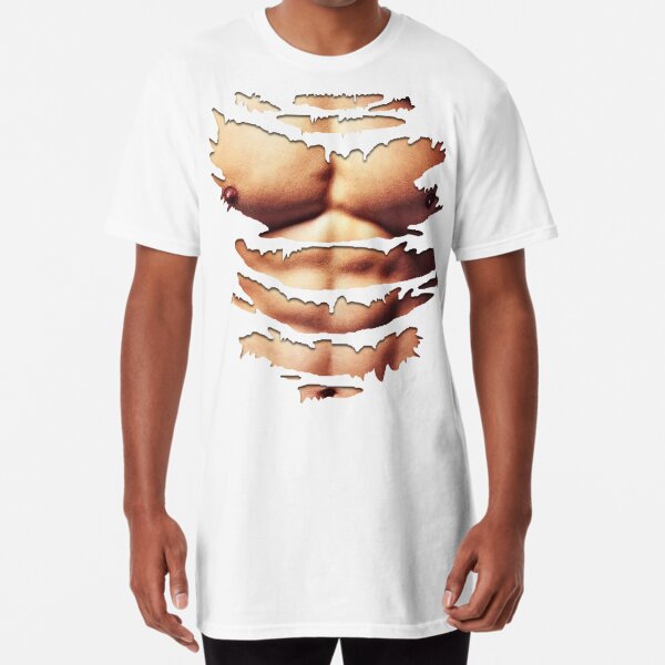 bare chest t shirt